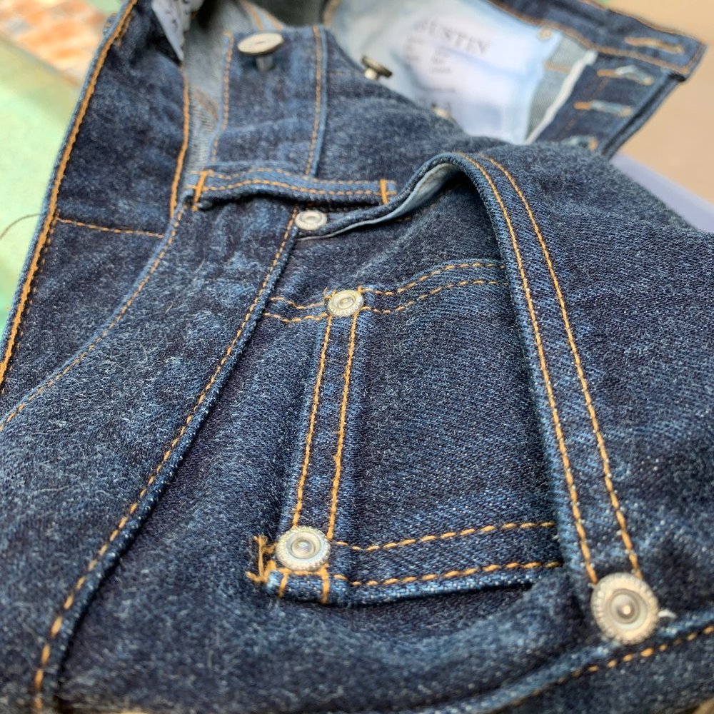 Gustin Indigo Silk Classic Slim Fit Jean size 34 / 30